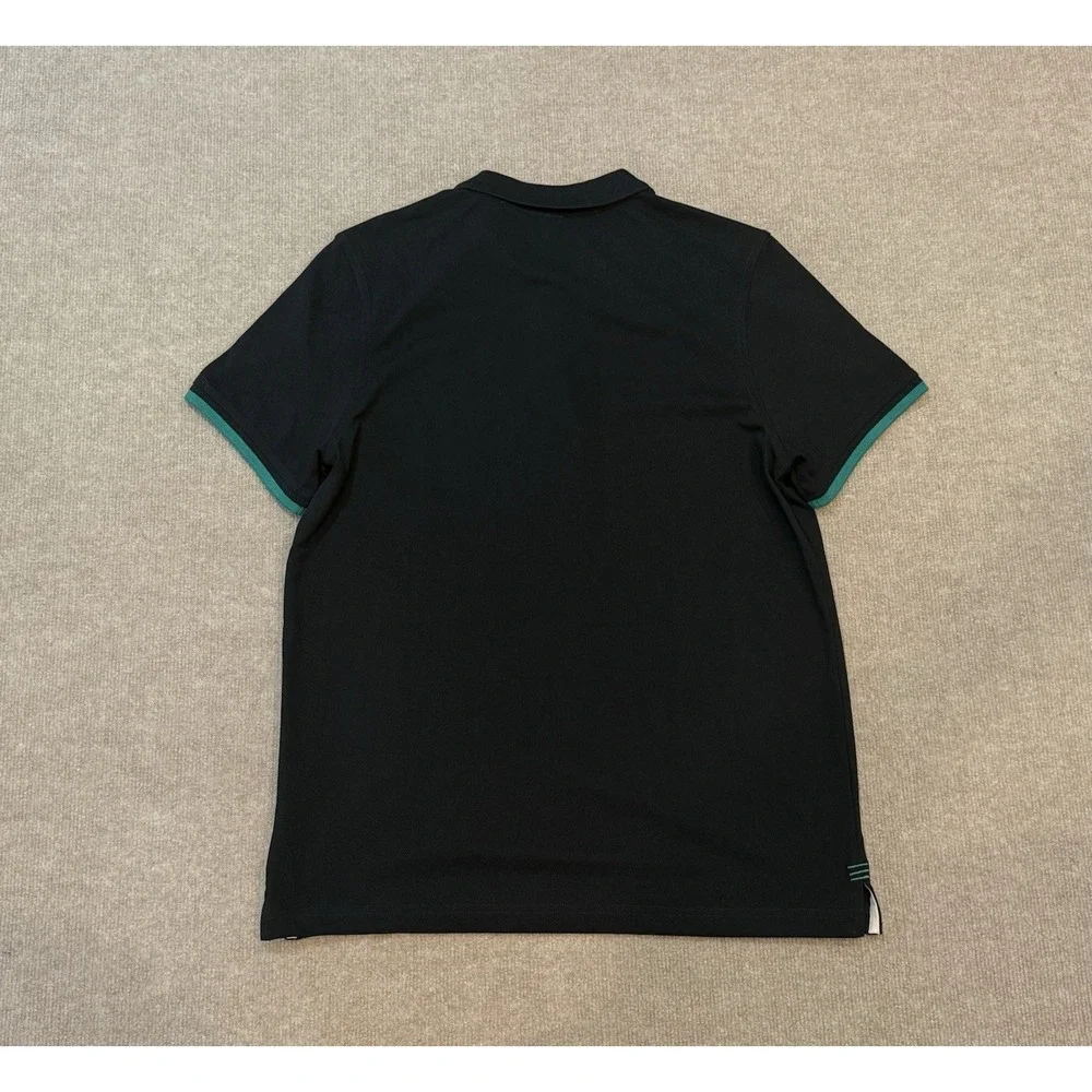 Vintage Canterbury New Zealand Polo Shirt Ireland Rugby Shamrock Large IRFU